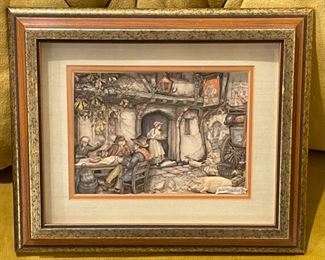 Original Art Lisa Cullyford Untitled Vue d’Optique	Frame: 11.25x14x1in	HxWxD
