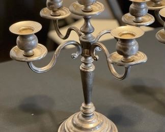2pc Godinger Silver Plate 5-Tier Candelabra	14x13x13in	HxWxD
