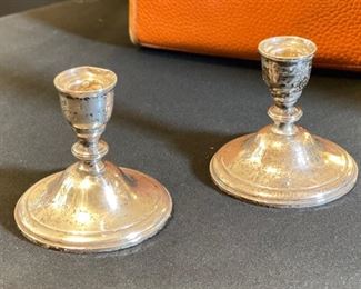 2p Westmorland Weighted Sterling Silver Candle Holders 621	4in H x4.5in dia	
