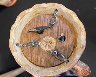 Vintage German Beer Stein Music Box	8in H	
