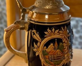 Vintage German Beer Stein	8in H	
