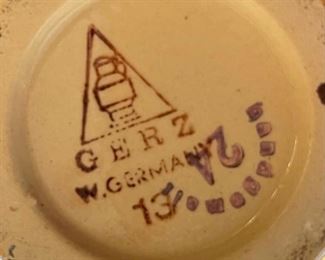 Vintage German Beer Stein	8in H	
