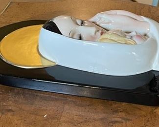 AS-IS Lenci Madonna & Child Porcelain Plaque	4x8x13.25in	
