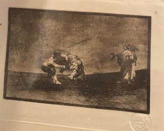 Framed Morett Engraving	9x11	
