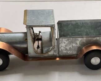 1970s Metal Copper & Brass Folk Art Pickup Truck #9	5 x 6 x 15	HxWxD
