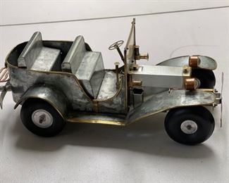 1970s Metal Copper & Brass Folk Art Car #10	6 x 17 x 15	HxWxD
