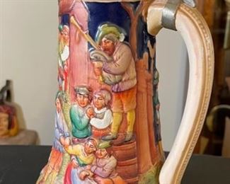 14in German Gerz 1/2L Beer Stein	14in H	
