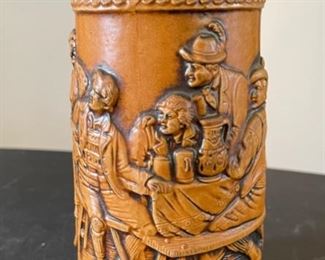 12in GERZ West Germany Beer Stein w/Pewter Lid Tavern Scene	12in	
