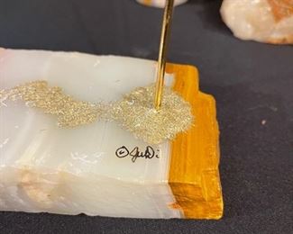 Vintage Signed Ron Lee  Clown On A Tight Rope	6.5x3.5x8	HxWxD
