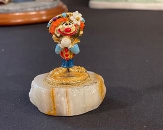 Vintage Signed Ron Lee Clown folded hands orange hair 1991 ‘L-332 Dreamin’ 64/2500	2x2x3 inches	HxWxD
