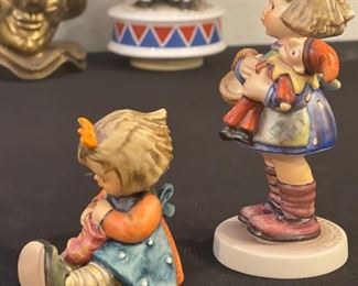 Lot Of 2 Goebel Hummel Figurines   #432 "Knit One Purl One" & #422 “What Now”	1) 3 inches tall      2) 6 inches tall	
