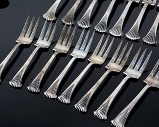 35pc Tuttle Onslow Sterling Silver Partial Flatware Set Silverware 		

