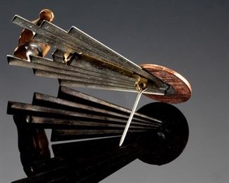 Vintage 1950's Coca-Cola Bottle Sunburst Metal Lapel Pin	40x58mm	