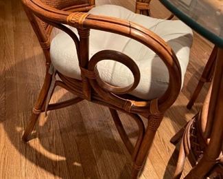 Pier One rattan table with chairs