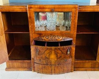 14___$495
Art Deco bar, burlwood
• 45high 56wide 26deep