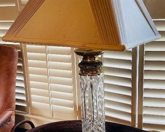 34___$80
Cut Crystal & brass table lamp
• 34high 17wide