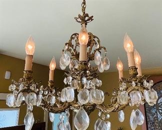 13___$350
Dining Room 1960's brass chandelier
