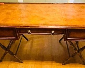 42___$450
Campaign faux bamboo desk made by PTMC
• 31high 61wide 28deep