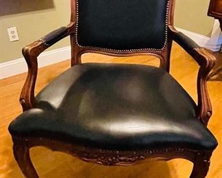 43___$175
French style chair black leather
• 41high 29wide 25deep