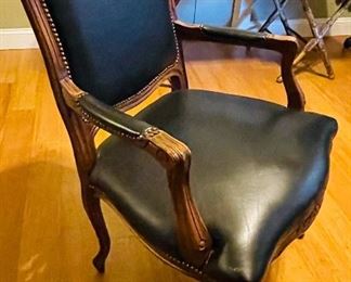 43___$175
French style chair black leather
• 41high 29wide 25deep