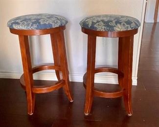 Matched pair of counter stools