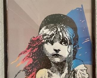Royal Shakespeare Company "Les Miserables" Play Poster