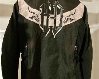 Back of lady's Harley Davidson jacket