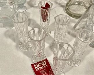 RCR Rock Crystal flutes, set of 6