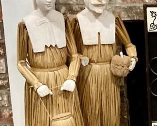 Pair of Pilgrims rattan and wood composite