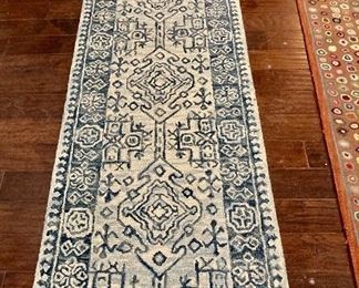 Blue & White Hall Runner