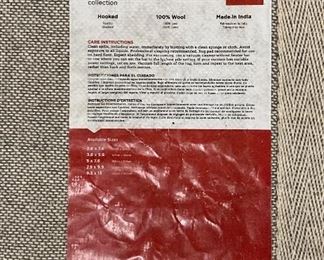 Zharah hooked wool hall runner made in India