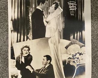 "When Ladies Meet" vintage small movie poster