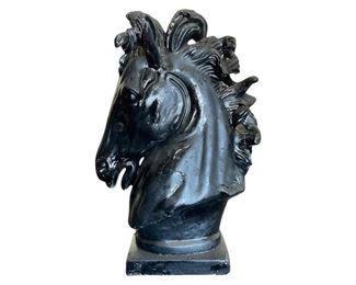 Gucci Style Black Plaster Horse Sculpture
Est. $400-$600