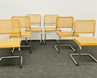  Set Of 6 Marcel Breuer Cesca Chairs
Est. $1,000-$1,500
