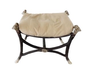 Silvered Bronze Neoclassic Stool With Leather Cushion
Est. $500-$700