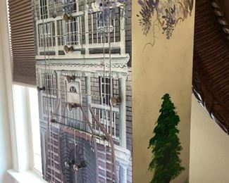 Painted table top Jewelry Chest