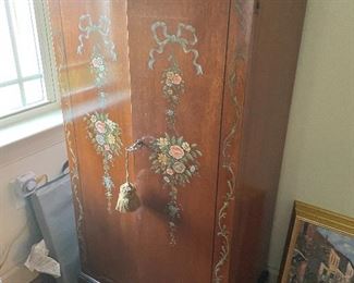 Painted jewelry chest