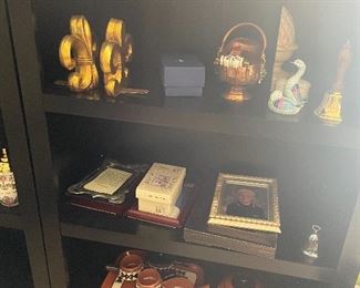 Pair of black Bookcases