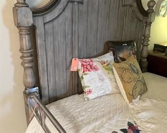 Headboard with auto lift bed