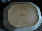 showing back of platter.