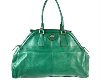 Lot 003
Gucci (Re)belle Green Leather Large Tote Bag.    https://www.bidoneverything.com/Event/LotDetails/109859774/Gucci-Rebelle-Green-Leather-Large-Tote-Bag