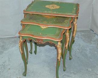 Hand-Painted Italian Nesting Tables