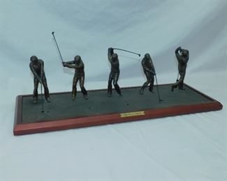 Franklin Mint "The Full Swing" of Jack Nicklaus Bronze Sculpture