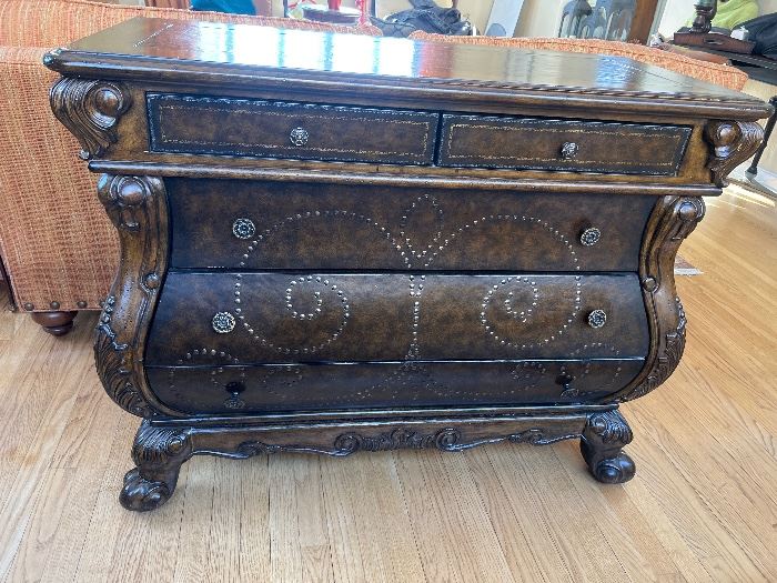 Hooker Bombay Chest with Nail Head Design