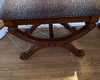 One of a pair of benches