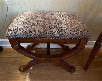 One of a pair of benches