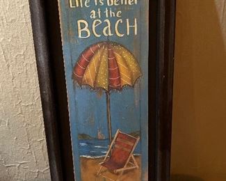 Life is Better at the Beach Framed