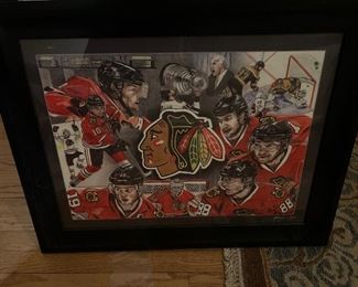 Black Hawks Memorabilia Signed