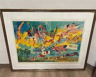 Large Leroy Neiman Olympic Signed Artist Proof