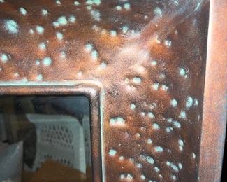 Metal Framed Mirror Detail